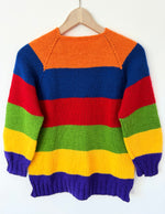 Lade das Bild in den Galerie-Viewer, *Handmade* Pullover 80s Blockstreifen (S)
