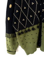 Lade das Bild in den Galerie-Viewer, *Angora Wolle* RARE Cardigan Boho Stick (L-XL)
