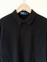 Lade das Bild in den Galerie-Viewer, *Ralph Lauren* Longsleeve Polo Schwarz Singlestitched (M-L)
