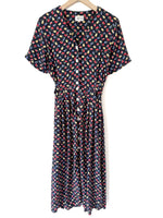 Lade das Bild in den Galerie-Viewer, Kleid 80s Obst Print Midi (S-M)
