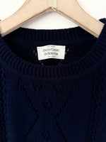 Lade das Bild in den Galerie-Viewer, *Benetton* Pullover Marine Lochstick (L)
