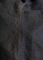 Lade das Bild in den Galerie-Viewer, *Leinen* Bluse Cropped Premium Basic Schwarz (M)
