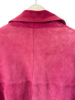 Lade das Bild in den Galerie-Viewer, *Wildleder* Blazer Jacke 80s Altrosa Pink (L-XL)
