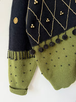 Lade das Bild in den Galerie-Viewer, *Angora Wolle* RARE Cardigan Boho Stick (L-XL)
