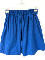 Lade das Bild in den Galerie-Viewer, *Leinen* Bermuda Shorts Basic Royalblau (S-M)
