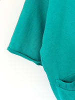 Lade das Bild in den Galerie-Viewer, *Fred Perry* Sweatjacke 80s Cardigan Türkis (L-XL)
