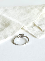 Lade das Bild in den Galerie-Viewer, *925 Sterling Silber* Vintage Ring Kristall Fineline (56/16)
