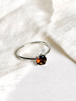 Lade das Bild in den Galerie-Viewer, *925 Sterling Silber* Vintage Ring Braun (55/15)
