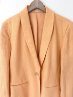 Lade das Bild in den Galerie-Viewer, *Leinen* Blazer 90s Premium Apricot Peach (M-L)
