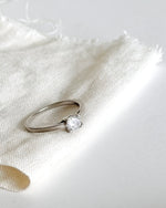 Lade das Bild in den Galerie-Viewer, *925 Sterling Silber* Vintage Ring Kristall Rainbow (55/56)

