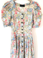 Lade das Bild in den Galerie-Viewer, *Wiesn Kollektion* Kleid Folklore Wildblumen Pastell (M-L)
