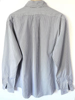 Lade das Bild in den Galerie-Viewer, *Ralph Lauren* Hemd Nadelstreifen Schwarz (XL)
