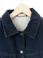 Lade das Bild in den Galerie-Viewer, *Globetrotter* Sherpa Jeansweste Denim Teddy (M)
