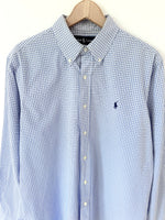 Lade das Bild in den Galerie-Viewer, *Ralph Lauren* Hemd Blau Karo (L)
