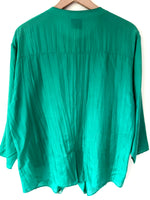 Lade das Bild in den Galerie-Viewer, *Seide* Bluse Premium Basic Türkis (M)
