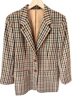 Lade das Bild in den Galerie-Viewer, *DAKS Signature* Blazer Wolle Iconic Tartan (M-L)

