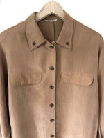 Lade das Bild in den Galerie-Viewer, *Seide* Bluse Premium Basic Sand (L)
