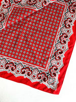 Lade das Bild in den Galerie-Viewer, Tuch 80s Bandana Rot Schwarz
