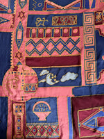 Lade das Bild in den Galerie-Viewer, *Seide* Tuch Handpainted Orient Altrosa
