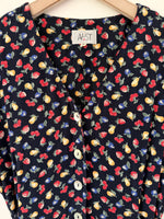 Lade das Bild in den Galerie-Viewer, Kleid 80s Obst Print Midi (S-M)
