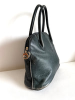 Lade das Bild in den Galerie-Viewer, *Longchamp* Handtasche Leder Anthrazit (small)
