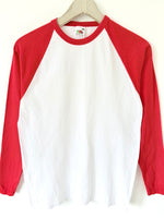 Lade das Bild in den Galerie-Viewer, Longsleeve Raglan Shirt Rot Basic (M)
