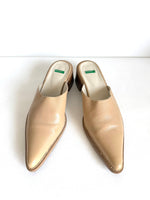 Lade das Bild in den Galerie-Viewer, *Benetton* Mules Y2K Cowboy Leder (40)

