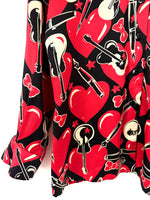 Lade das Bild in den Galerie-Viewer, *Escada* RARE 80s Bluse Seide Gitarre (M-L)
