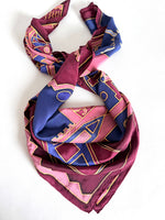 Lade das Bild in den Galerie-Viewer, *Seide* Tuch Handpainted Orient Altrosa
