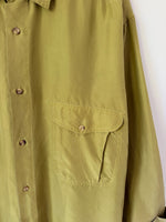 Lade das Bild in den Galerie-Viewer, *Seide* Hemd Premium Basic Khaki (XL)
