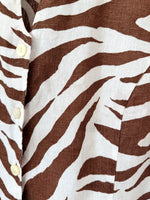 Lade das Bild in den Galerie-Viewer, *Leinen* Bluse Premium Basic Zebra (XL)
