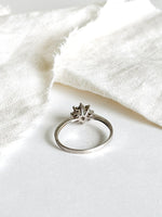 Lade das Bild in den Galerie-Viewer, *925 Sterling Silber* Vintage Ring Flower Blau (18/58)
