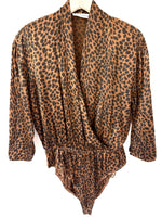 Lade das Bild in den Galerie-Viewer, *Seide* Body 80s Leo Print (S-M)
