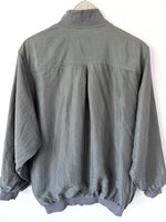 Lade das Bild in den Galerie-Viewer, *Seide* Blouson Bomber 80s Mint Salbei (M-L)
