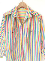Lade das Bild in den Galerie-Viewer, Bluse 80s Colorblocking Streifen (M)
