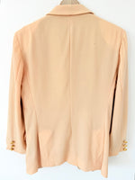 Lade das Bild in den Galerie-Viewer, *Moschino* RARE Blazer Wolle Stick Apricot (L)
