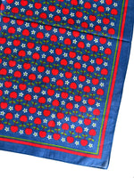 Lade das Bild in den Galerie-Viewer, Tuch 70s Apfel Print Blau
