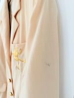Lade das Bild in den Galerie-Viewer, *Moschino* RARE Blazer Wolle Stick Apricot (L)
