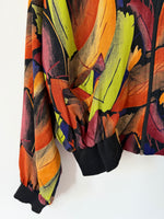 Lade das Bild in den Galerie-Viewer, Blouson Bomber 80s Crazy Pattern (M-L)

