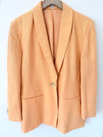 Lade das Bild in den Galerie-Viewer, *Leinen* Blazer 90s Premium Apricot Peach (M-L)
