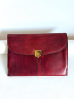 Lade das Bild in den Galerie-Viewer, *Aigner* RARE Tablet Aktentasche Leder Burgundy
