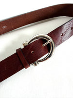 Lade das Bild in den Galerie-Viewer, *SF* Gürtel Leder Burgunder (95-110)
