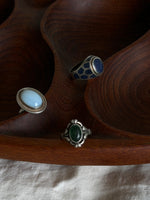 Lade das Bild in den Galerie-Viewer, *925 Sterling Silber* Vintage Ring Bohemian Grün (53/13)
