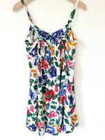 Lade das Bild in den Galerie-Viewer, Minikleid 80s Boho Rosen Print (L-XL)
