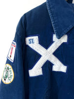 Lade das Bild in den Galerie-Viewer, RARE College Jacke 1988 Basketball Cord (M-L)
