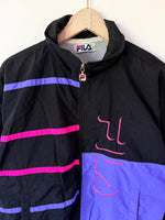 Lade das Bild in den Galerie-Viewer, *Fila* Trainingsjacke 80s Tennis Flieder (L)
