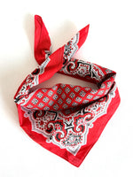 Lade das Bild in den Galerie-Viewer, Tuch 80s Bandana Rot Schwarz
