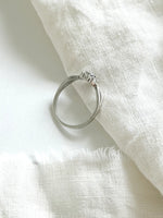 Lade das Bild in den Galerie-Viewer, *925 Sterling Silber* Vintage Ring Diamond Lila (56/16)
