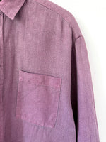 Lade das Bild in den Galerie-Viewer, *Leinen* Overshirt Hemd Basic Flieder (L-XL)
