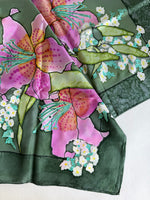 Lade das Bild in den Galerie-Viewer, *Seide* Tuch 80s Japan Handpainted
